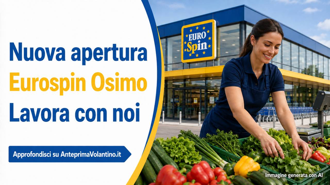 Offerte di lavoro Eurospin a Osimo per la nuova apertura del punto vendita
