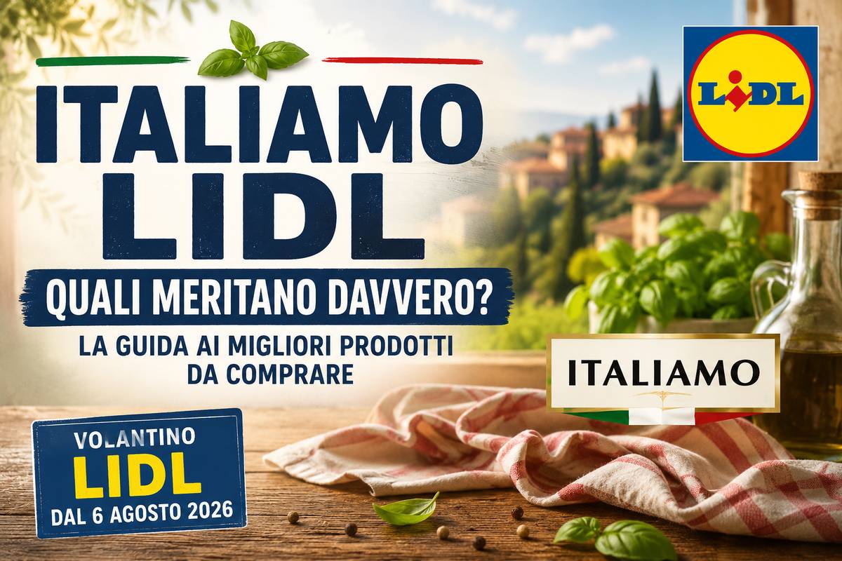 Prodotti Italiamo Lidl dal 6 agosto 2026