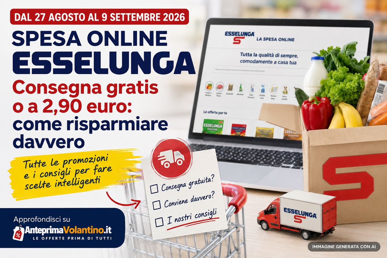 Spesa Online Esselunga dal 27 agosto al 9 settembre 2026, come risparmiare davvero sulla consegna
