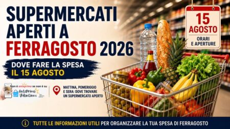 Supermercati aperti a Ferragosto 2026, dove fare la spesa il 15 agosto