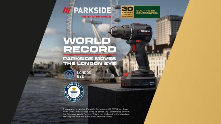Trapano Parkside Guinness dei primati, Lidl fa muovere il London Eye
