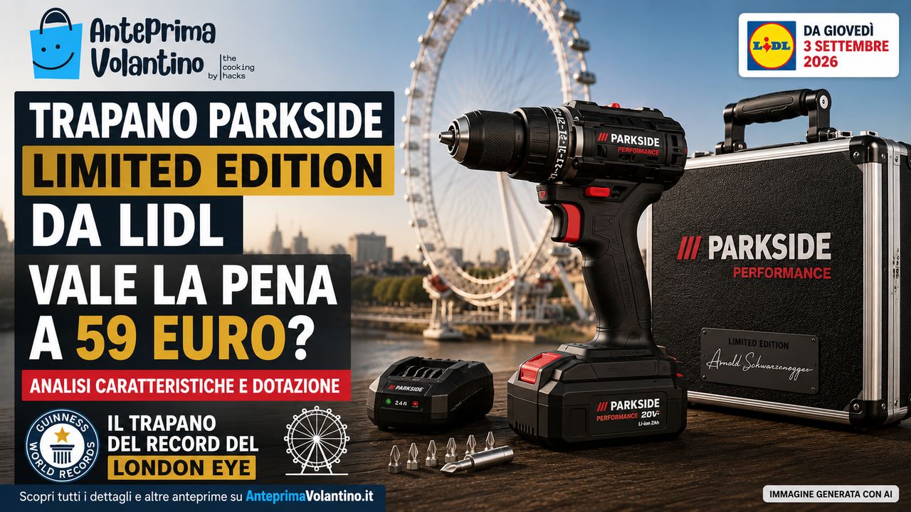 Trapano Parkside Limited Edition a 59 euro da Lidl