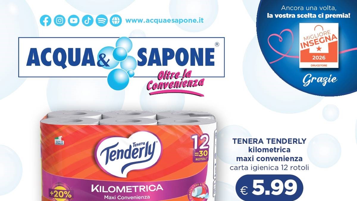 Volantino Acqua e Sapone Nazionale dal 30 agosto 2026