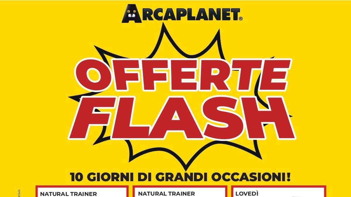 Volantino Arcaplanet dal 17 agosto 2026