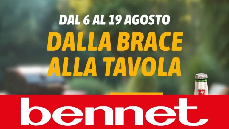 Volantino Bennet dal 6 agosto 2026