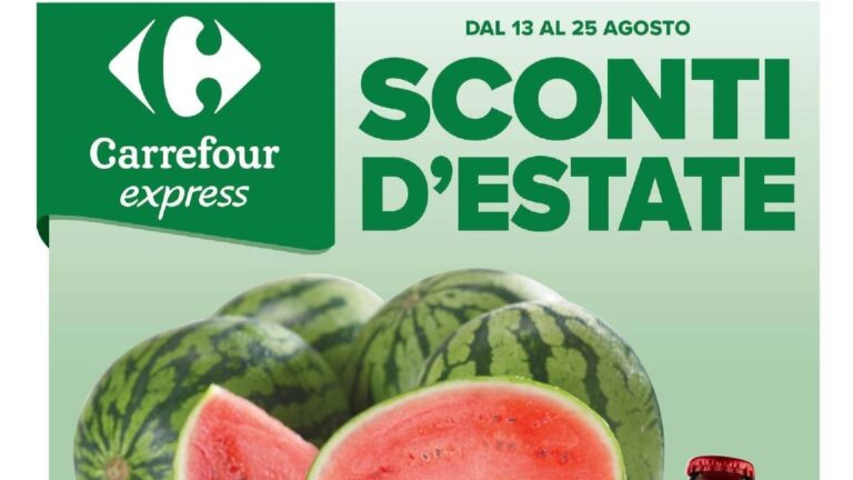 Volantino Carrefour Express dal 13 agosto 2026