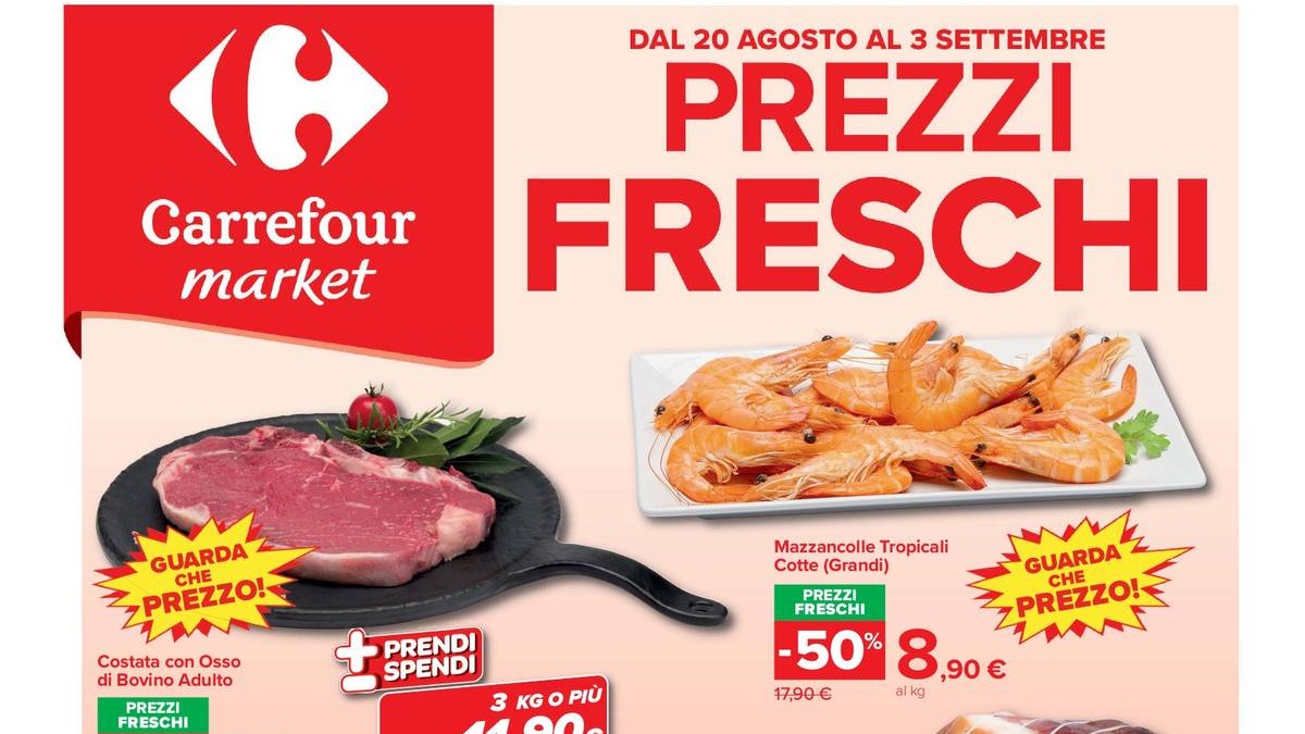 Volantino Carrefour Market dal 20 agosto 2026