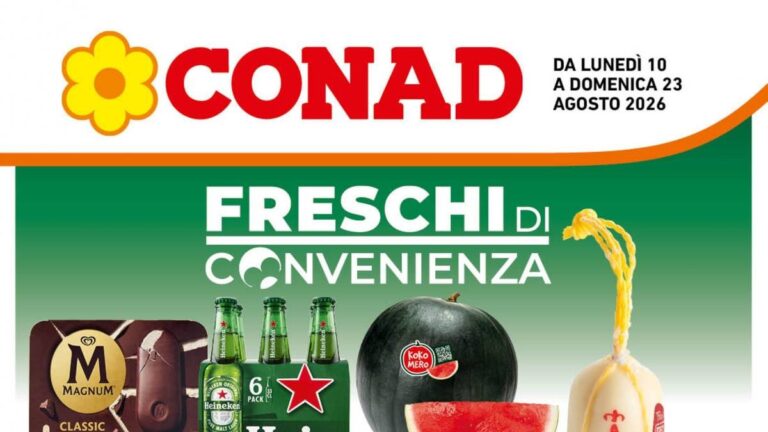 Volantino Conad Campania dal 10 agosto 2026