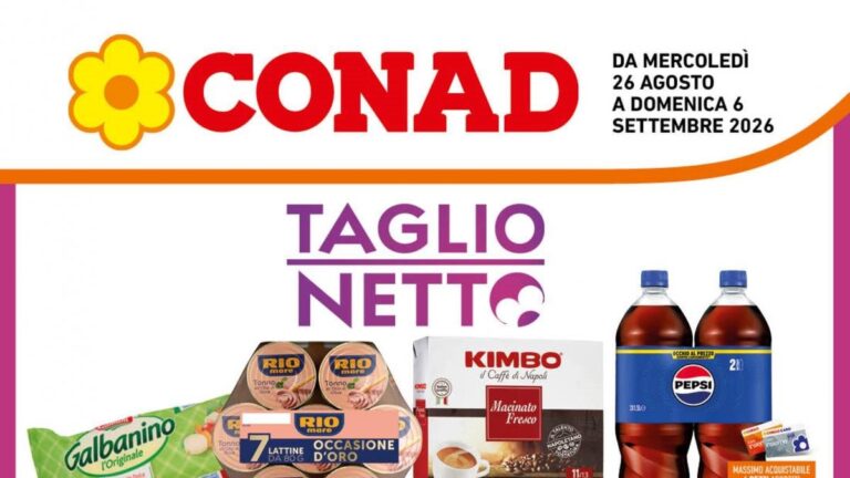 Volantino Conad Campania dal 26 agosto 2026
