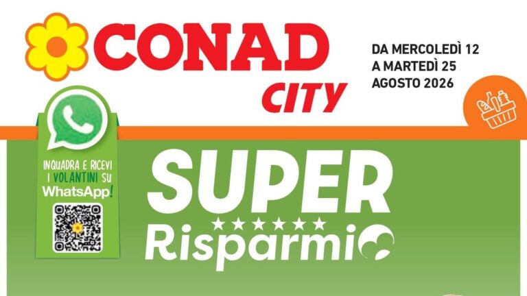 Volantino Conad City dal 12 agosto 2026
