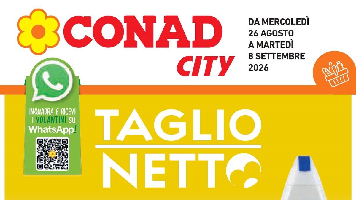 Volantino Conad City dal 26 agosto 2026
