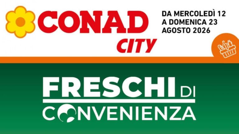 Volantino Conad City Lazio dal 12 agosto 2026