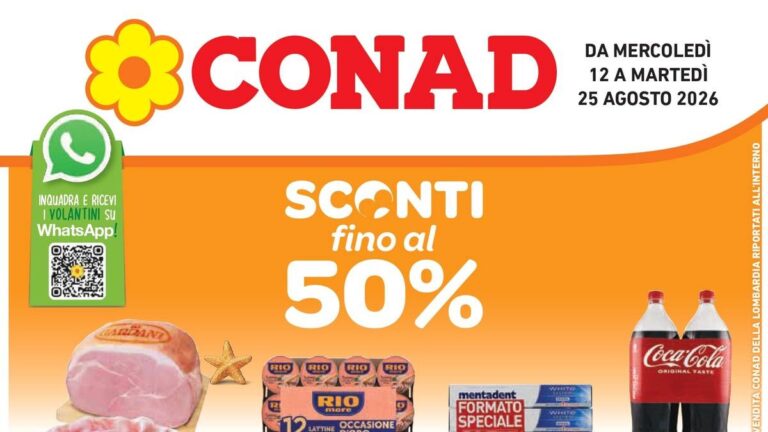 Volantino Conad dal 12 agosto 2026