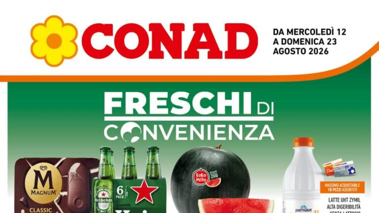 Volantino Conad Lazio dal 12 agosto 2026