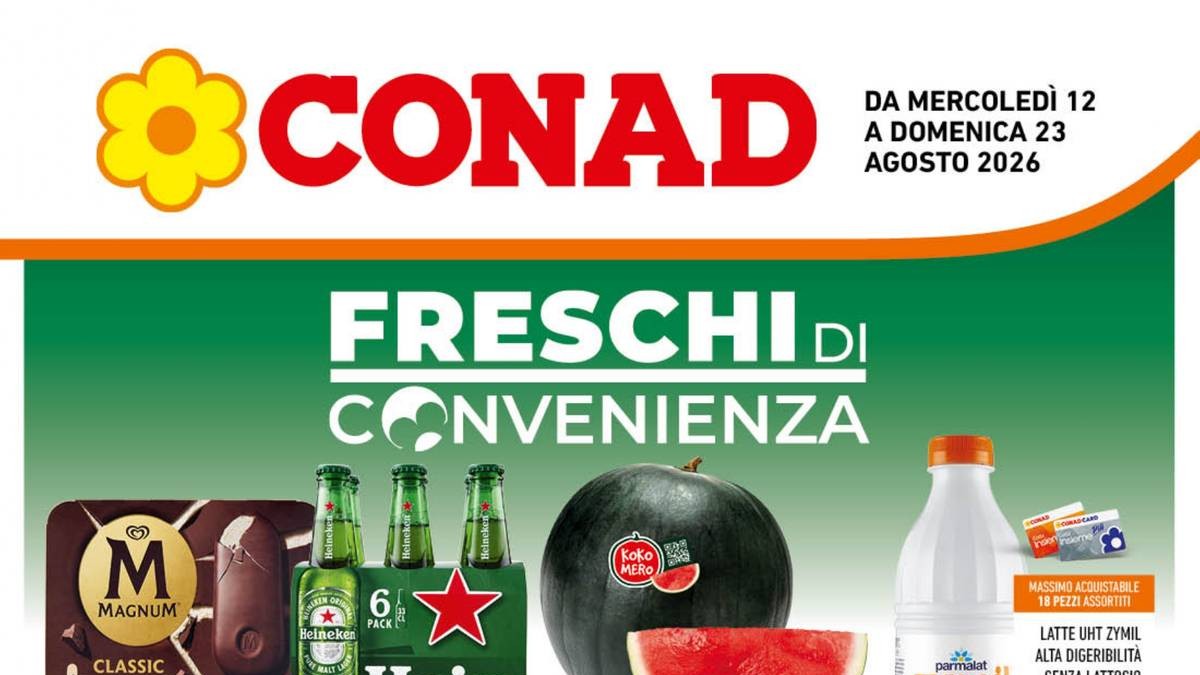 Volantino Conad Lazio dal 12 agosto 2026