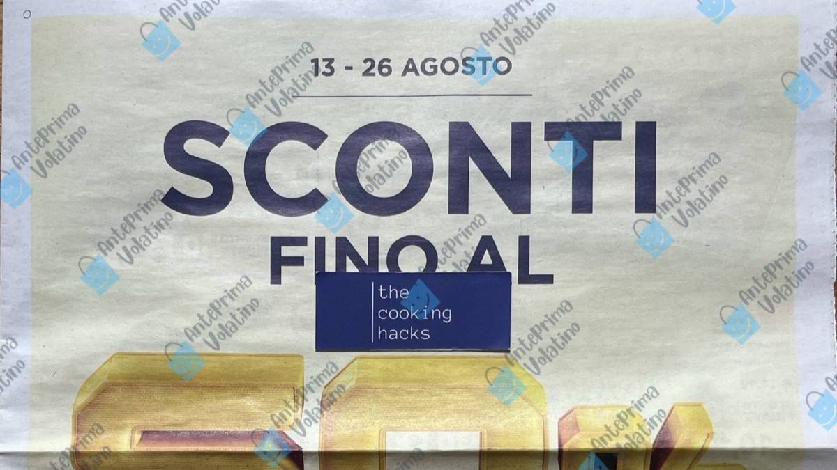 Volantino Esselunga dal 13 agosto 2026