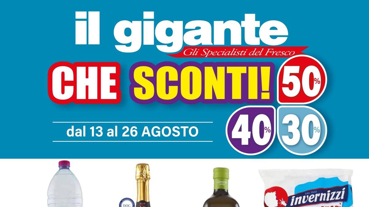 Volantino Il Gigante dal 13 agosto 2026