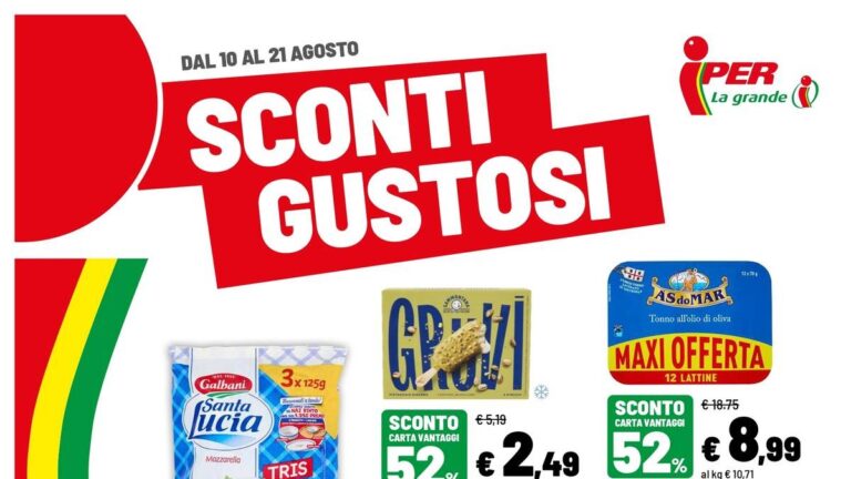 Volantino Iper La Grande I dal 10 agosto 2026