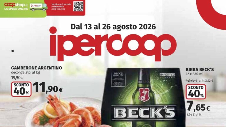 Volantino Ipercoop dal 13 agosto 2026