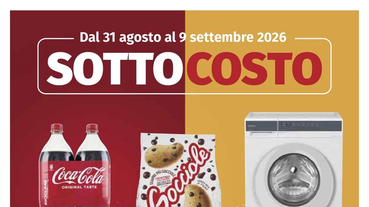 Volantino Ipercoop Sottocosto dal 31 agosto 2026, offerte fino al 9 settembre