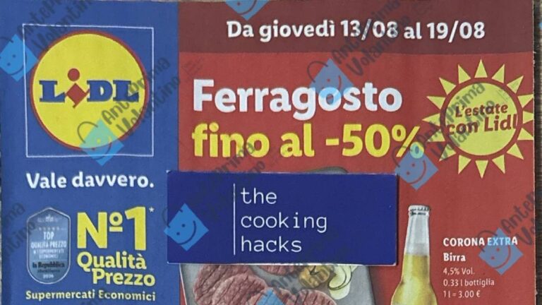 Volantino Lidl dal 13 agosto 2026