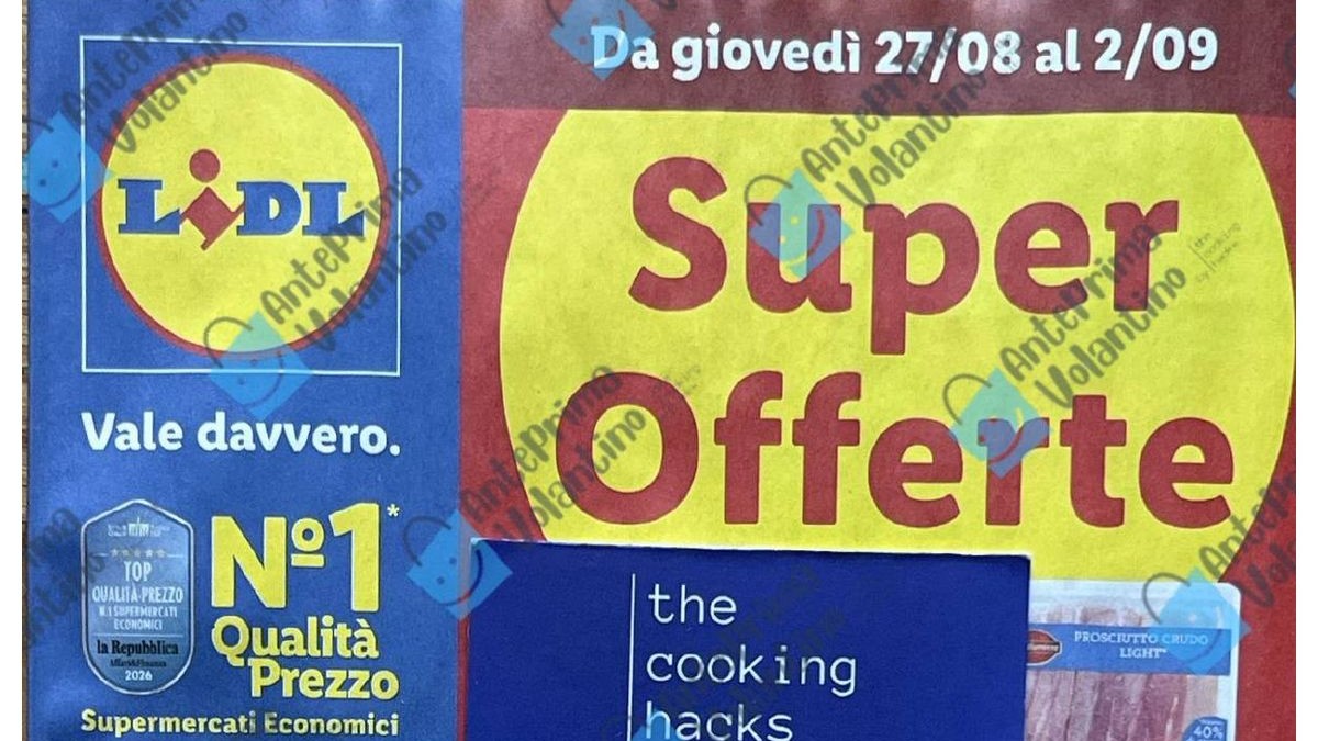 Volantino Lidl dal 27 agosto 2026