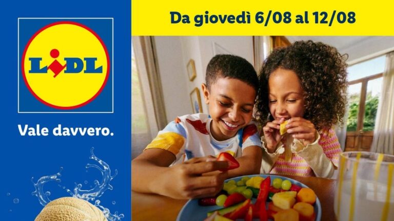 Volantino Lidl Frutta e verdura dal 6 agosto 2026