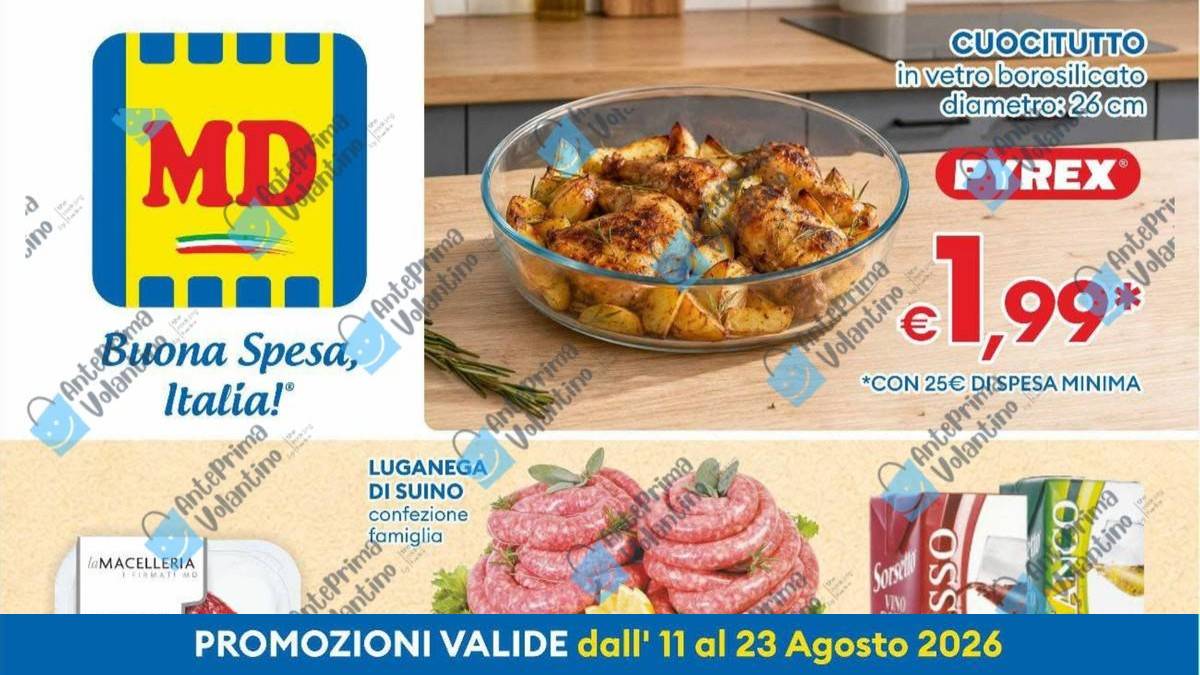 Volantino MD dal 11 agosto 2026