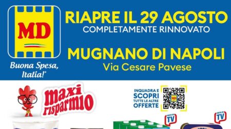 Volantino MD Riapertura Mugnano di Napoli dal 29 agosto 2026