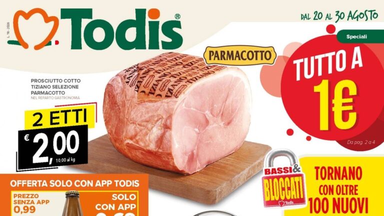 Volantino Todis dal 20 agosto 2026