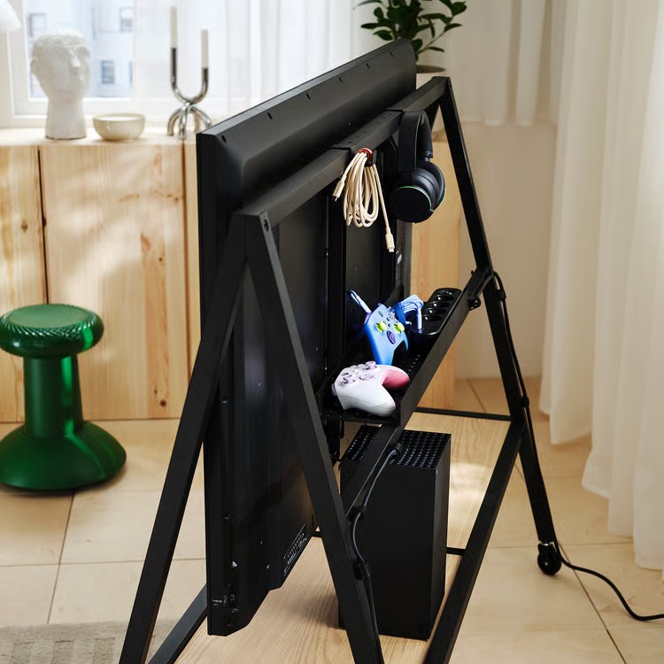 Supporto TV da gaming con rotelle YXSTABY