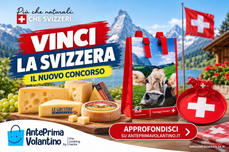 Concorso Acquista la Svizzera Vinci la Svizzera 2026, come partecipare e quali premi ci sono