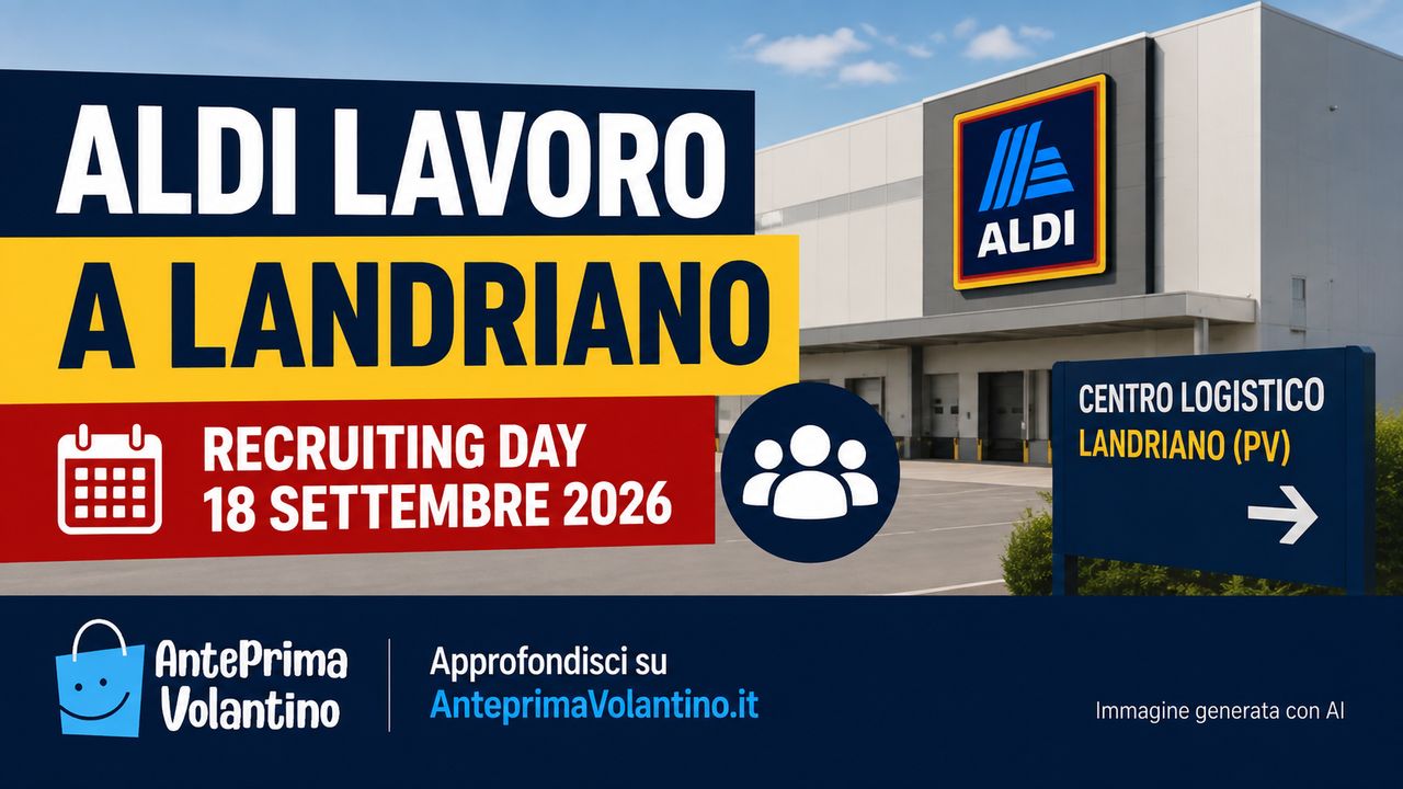 ALDI lavoro a Landriano, Recruiting Day il 18 settembre 2026