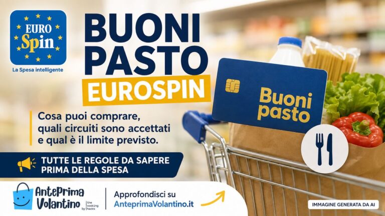 Buoni pasto Eurospin, quali sono accettati e cosa si può comprare