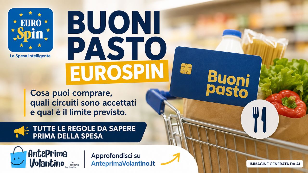 Buoni pasto Eurospin, quali sono accettati e cosa si può comprare