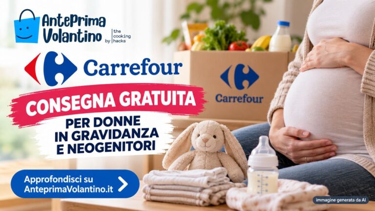 Carrefour, consegna gratuita per donne in gravidanza e neogenitori, come funziona