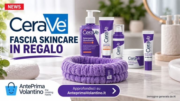 CeraVe fascia skincare 2026 in regalo con 2 prodotti Skin Renewing