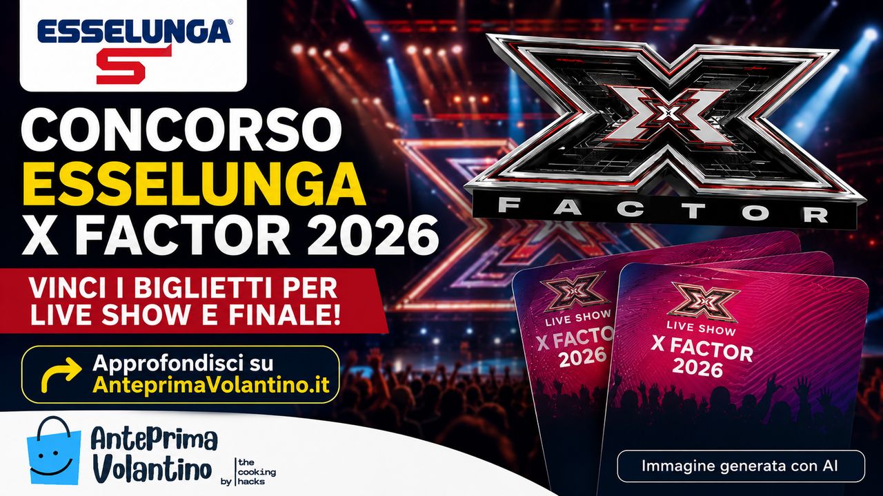Concorso Esselunga X Factor 2026, come vincere i biglietti per Live Show e Finale