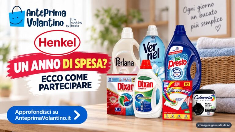Concorso Henkel 2026, come vincere un anno di spesa da 6.400 euro