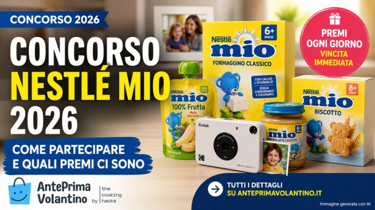 Concorso Nestlé MIO 2026, come partecipare e quali premi ci sono