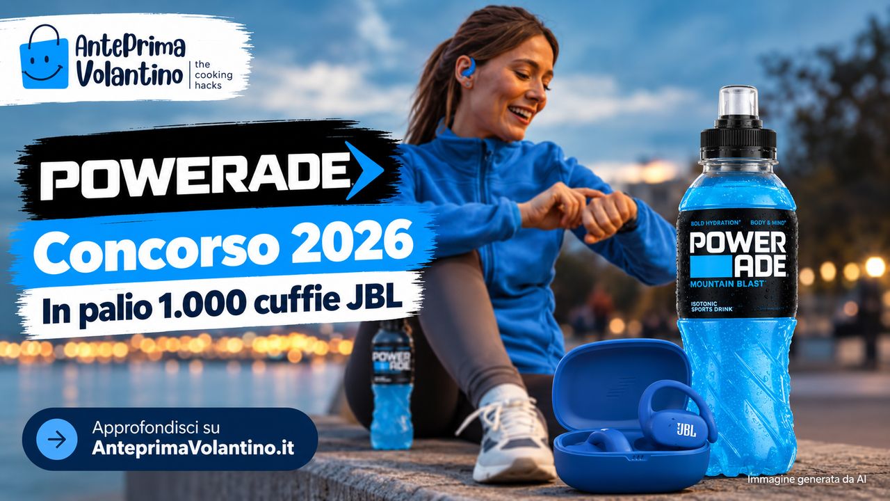 Concorso Powerade 2026, come vincere una delle 1.000 cuffie JBL