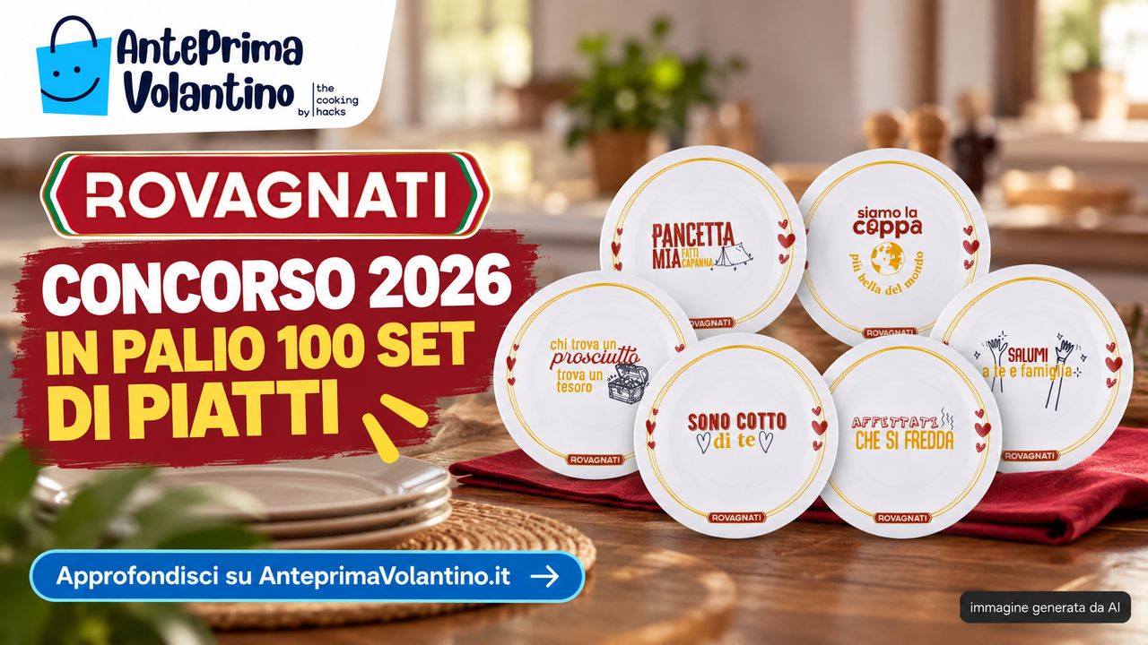 Concorso Rovagnati 2026, Riparti dall’affetto a tavola: come vincere i piatti limited edition