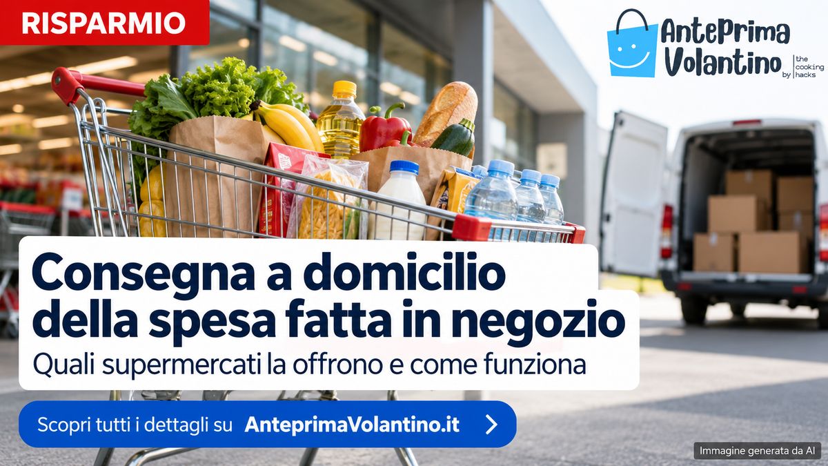 Consegna a domicilio della spesa fatta in negozio, quali supermercati la offrono
