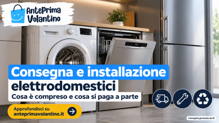 Consegna e installazione elettrodomestici, cosa è compreso e cosa si paga a parte