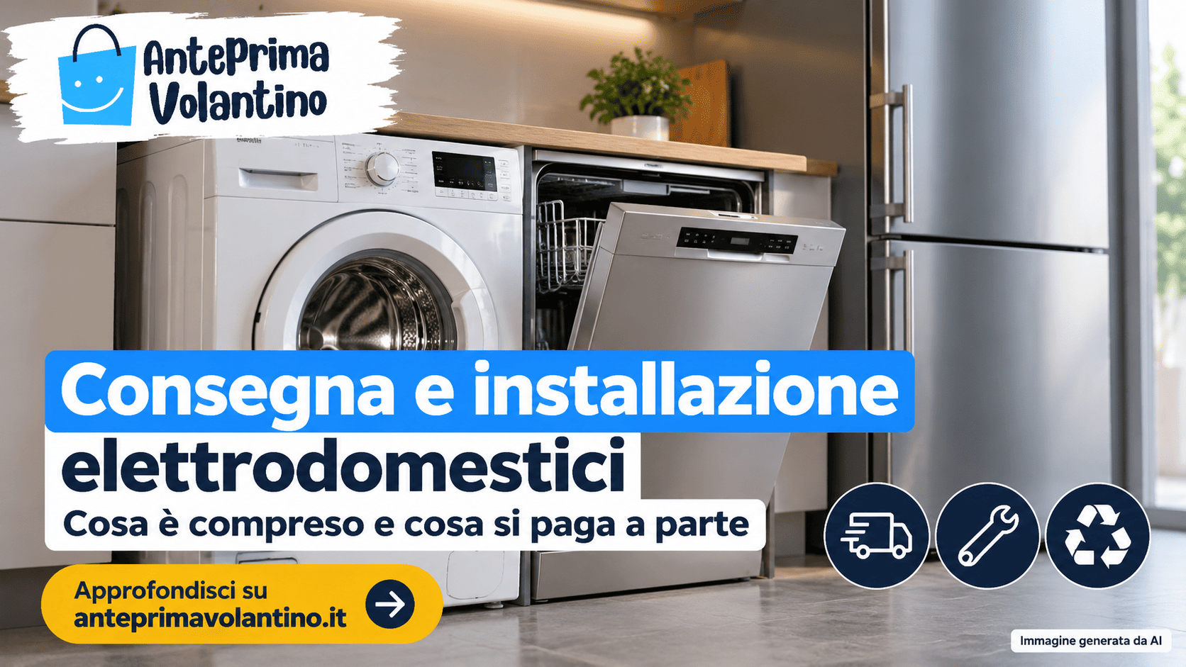 Consegna e installazione elettrodomestici, cosa è compreso e cosa si paga a parte
