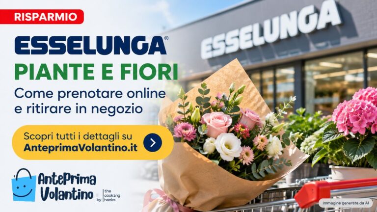 Esselunga Piante e fiori, come prenotare online e ritirare in negozio