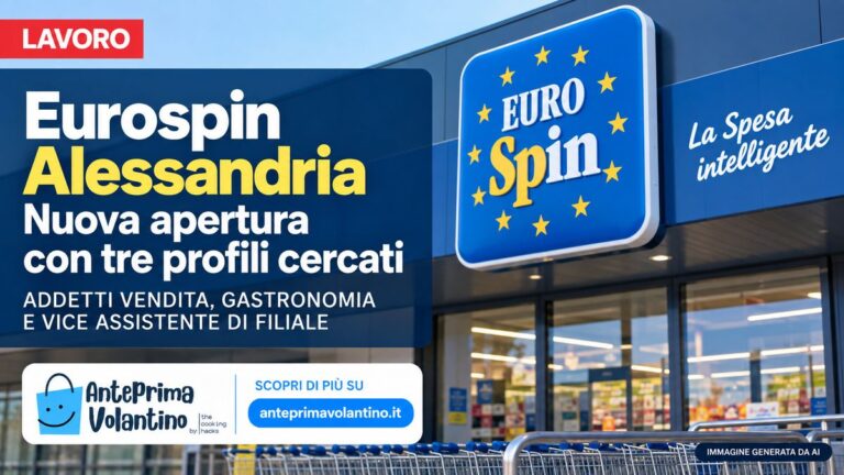 Eurospin Alessandria, lavoro per la nuova apertura