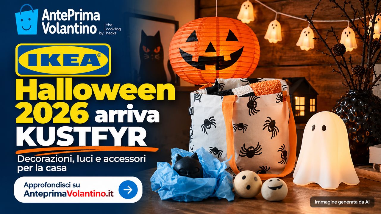 IKEA Halloween 2026, arriva KUSTFYR con fantasmi, zucche e decorazioni da 1,95 euro