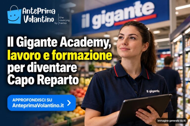 Il Gigante Academy, lavoro e formazione per diventare Capo Reparto: candidature aperte e Open Day