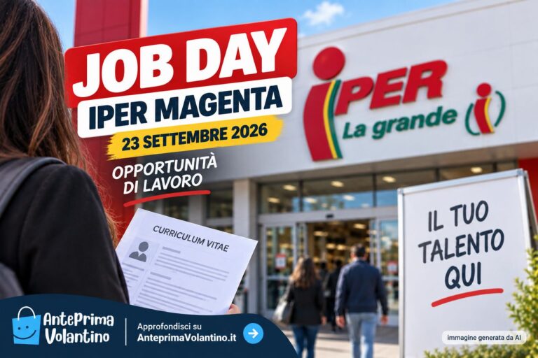 Iper Magenta, Job Day il 23 settembre 2026, lavoro con Iper e Rom’antica